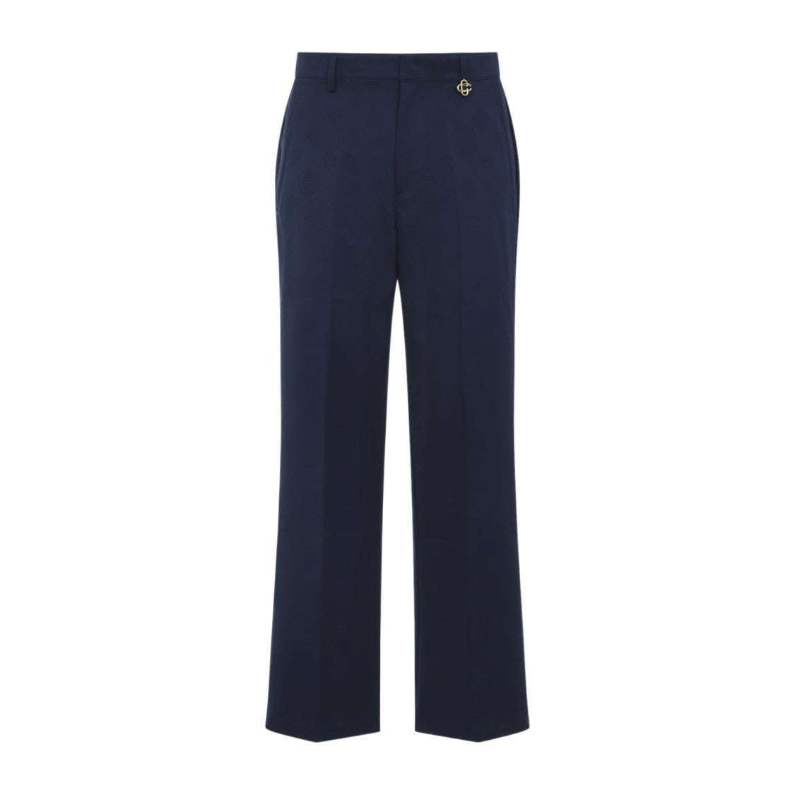 Casablanca Monogram Navy Blue Cotton Pants