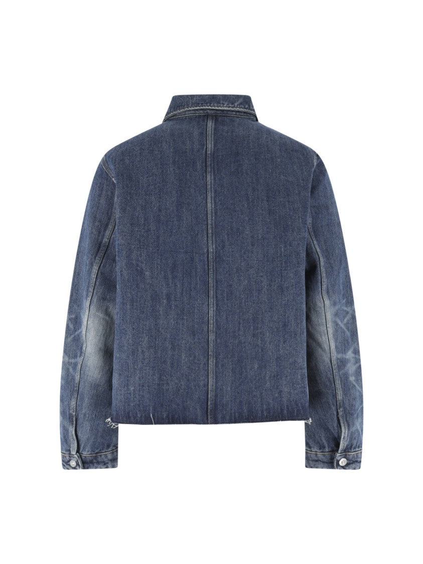 Our Legacy Blue Faded Cropped Denim Jacket