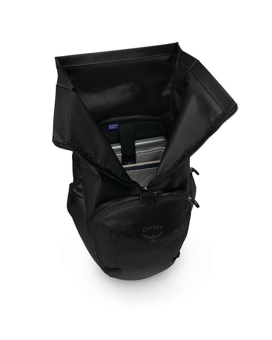 Osprey Roll-Top Backpack With Multiple Compartments And Organizational Pockets