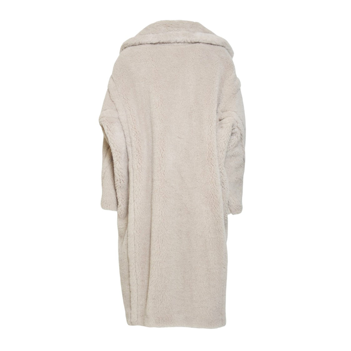 Max Mara Long Double-Breasted Coat With Plush Textured Fabric