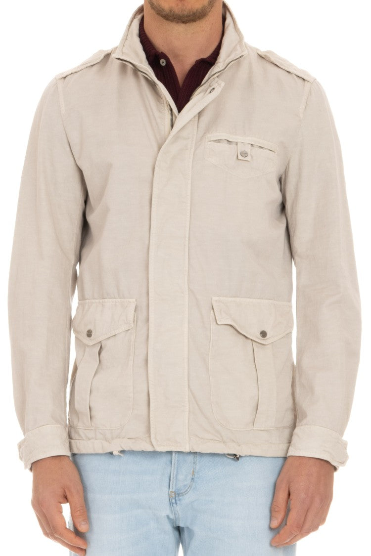 Herno Unlined Cotton-Linen Field Jacket