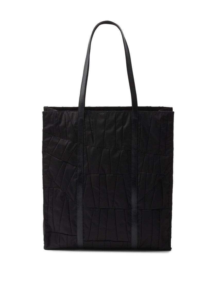 Prada Black Quilted Re-Nylon Patchwork Tote