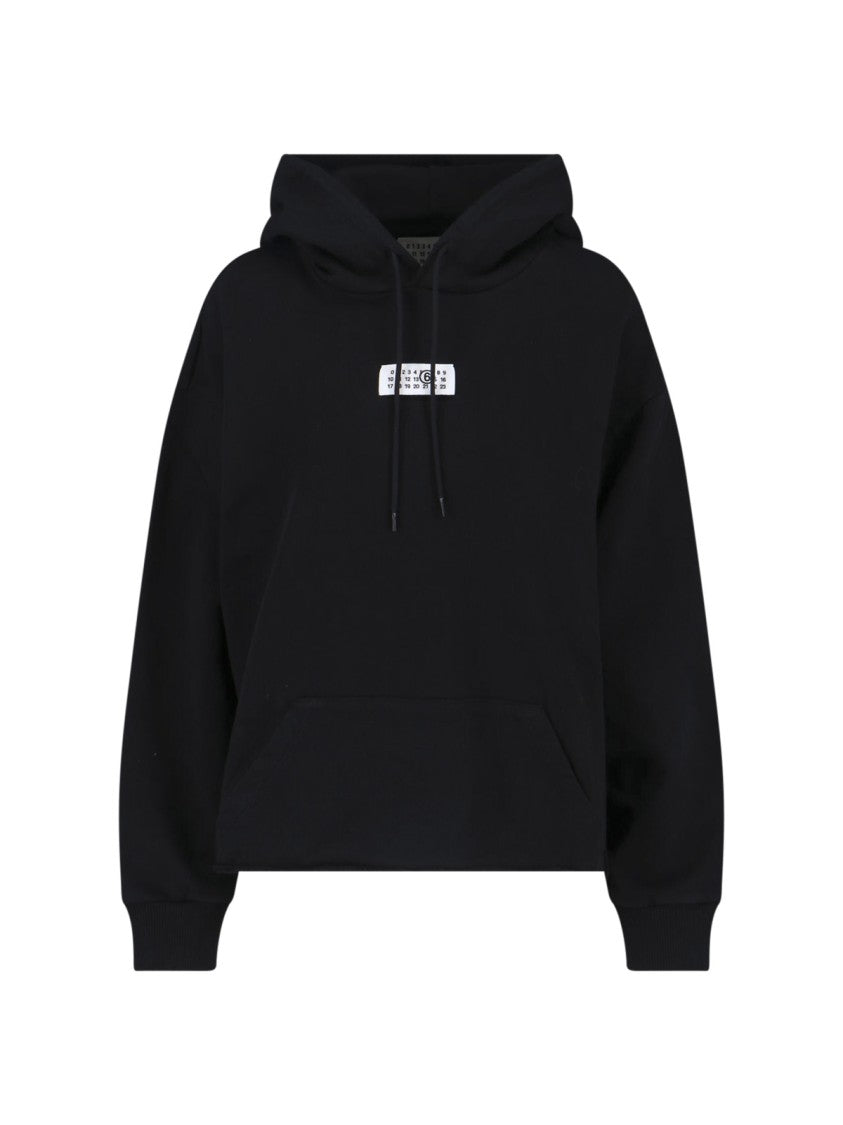 Mm6 By Maison Margiela "Numeric" Hoodie Black
