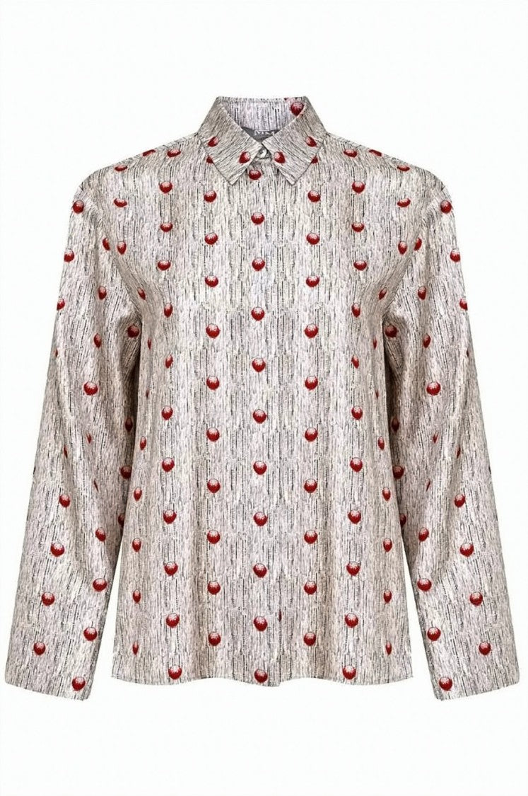 Max Mara Boxy Silhouette Shirt With Textured Pattern
