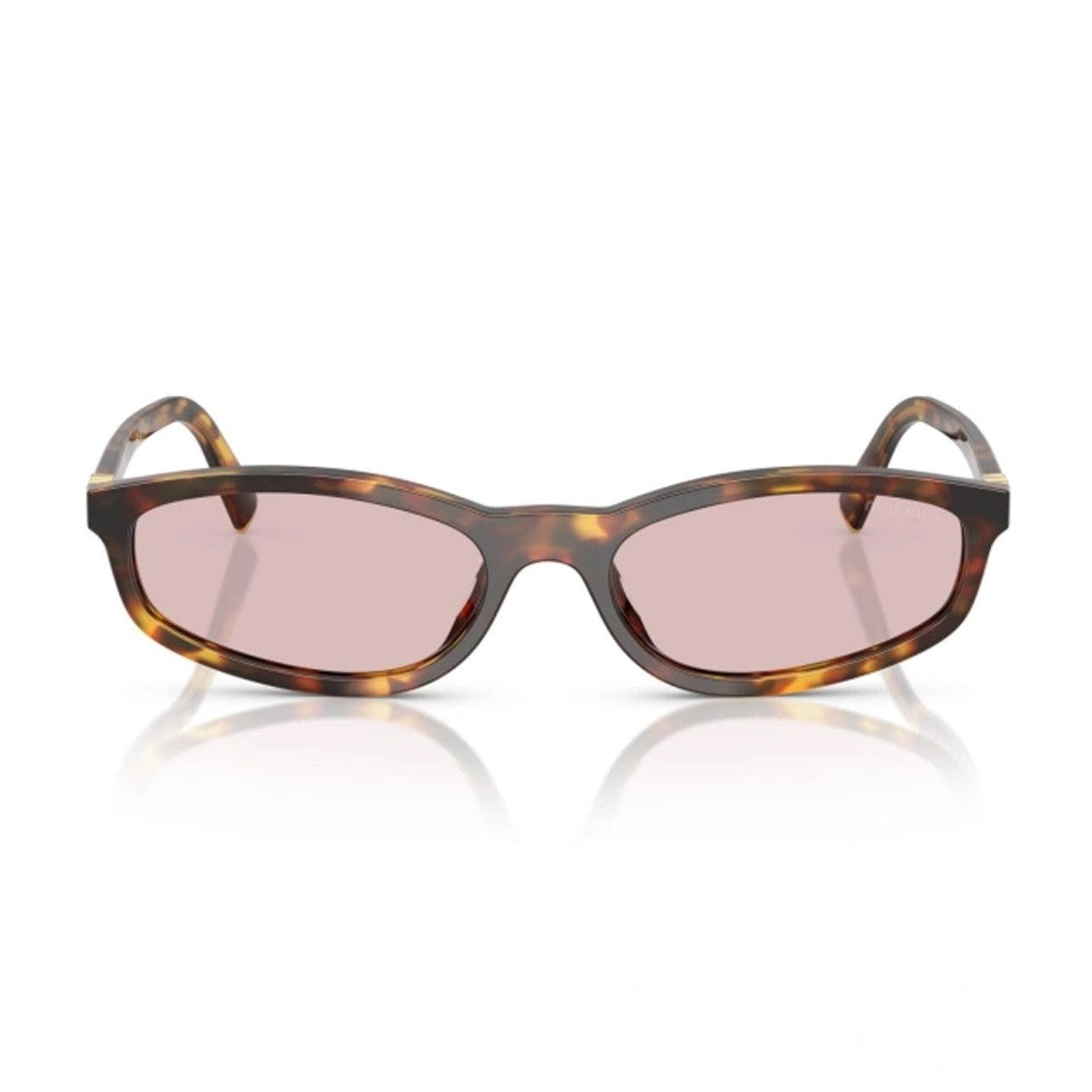 Miu Miu Honey Havana 0Mu A06s Acetate Geometric Sunglasses
