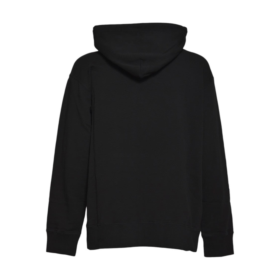 Mm6 By Maison Margiela Black Hoodie With Numeric Print And Kangaroo Pocket