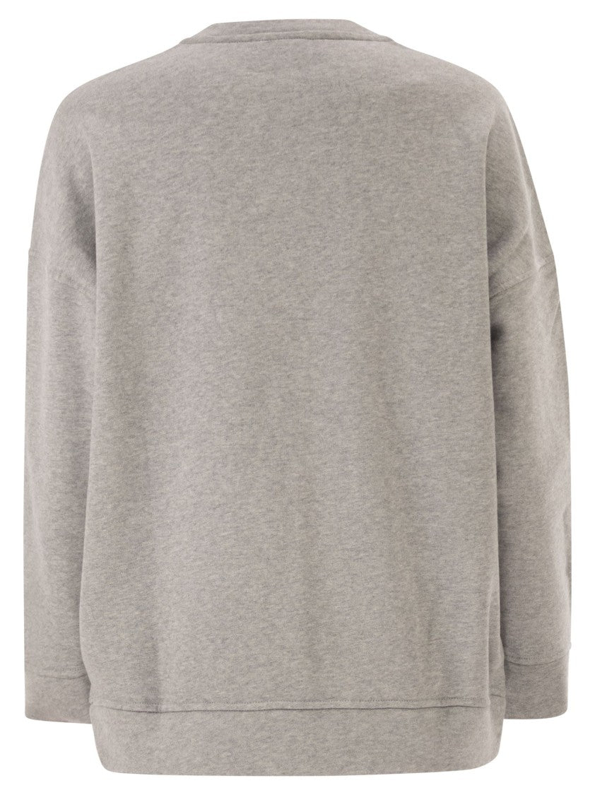 Max Mara Wkdgommoso - Cotton Crew Neck Sweatshirt