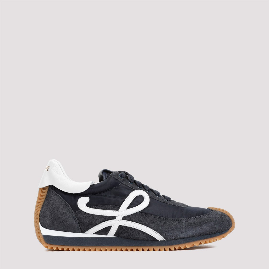 Loewe Flow Runner Dark Navy Suede Leather Sneakers