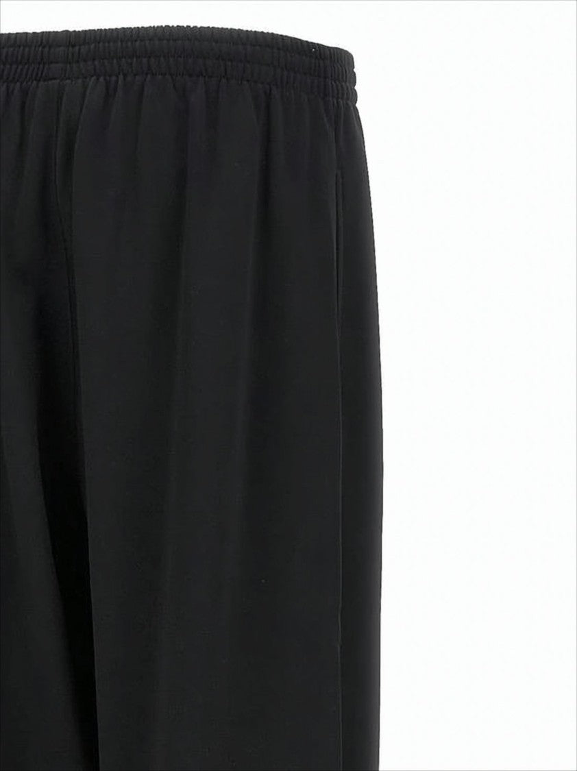 Balenciaga Relaxed Fit Cropped Black Jogger Pants