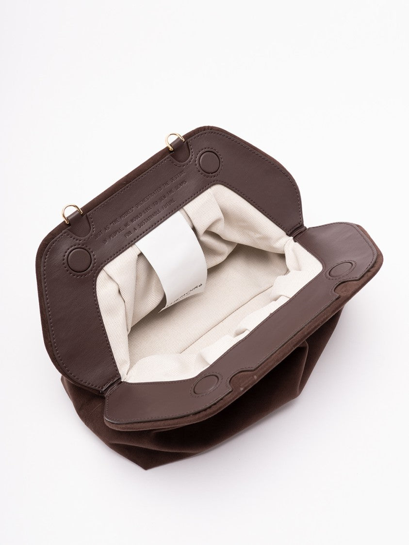 Themoirè `Tia Suede` Clutch Bag