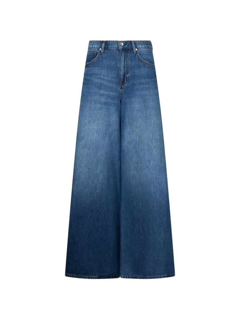 Liu Jo Blue Denim Texture Jeans