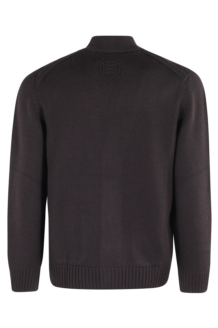 Drumohr Merino Wool Cardigan With Deep V-Neck