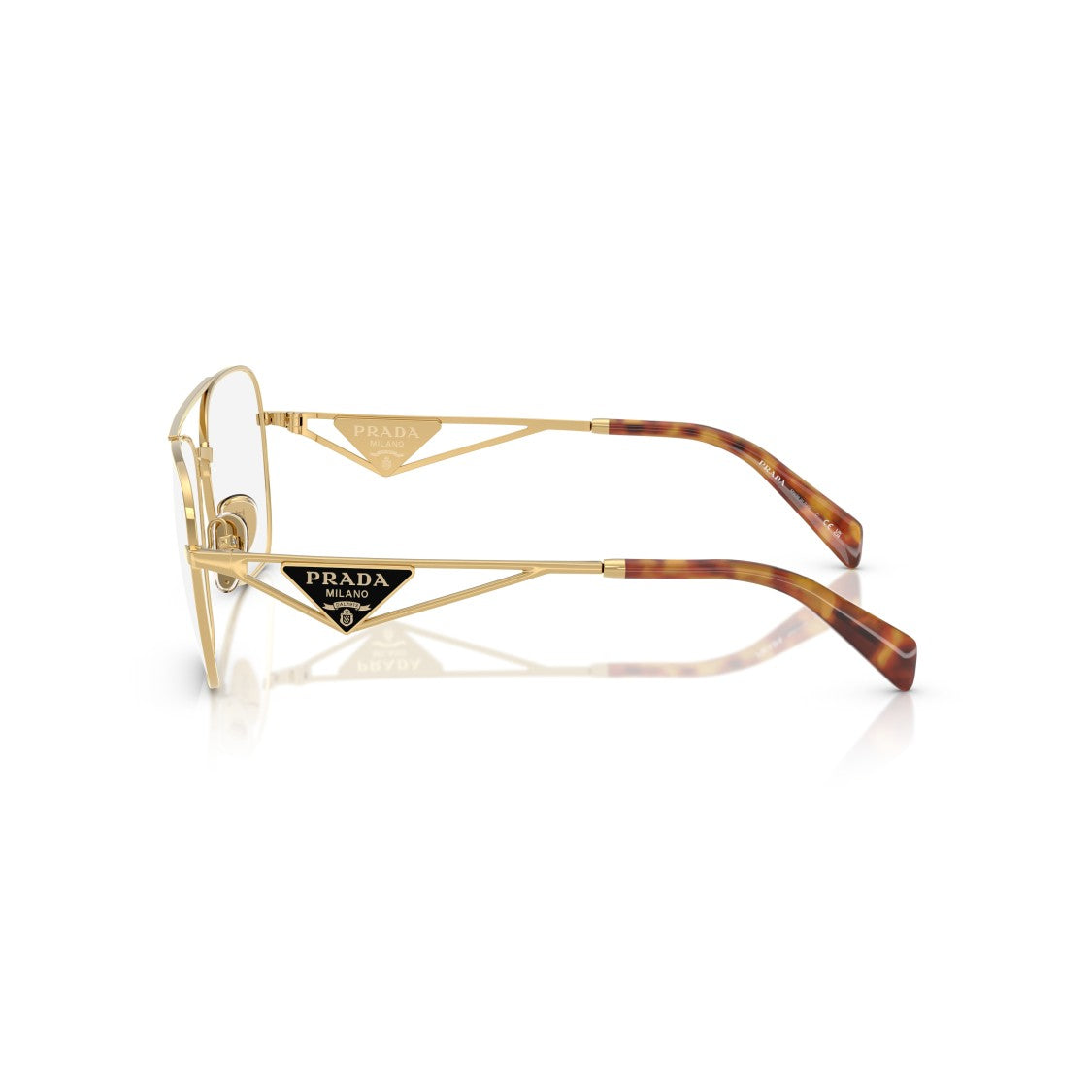 Prada 0Pr B50v Rectangular Clear Lens Sunglasses
