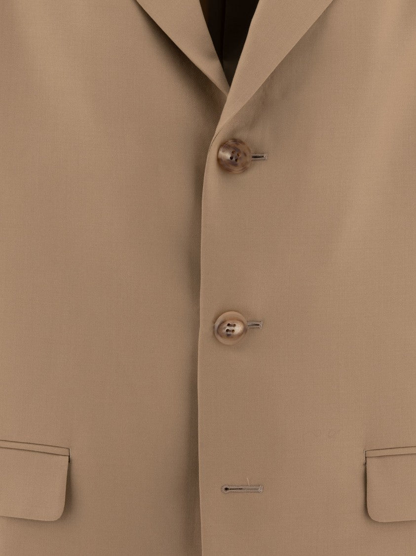 Comme Des Garçons Single-Breasted Oversized Blazer