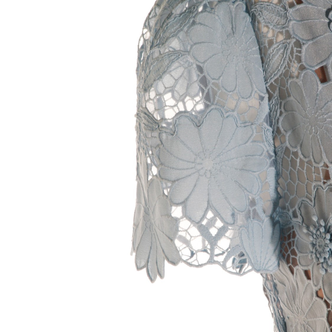 Self-Portrait Maxi Dress With Floral Lace And Bow Tie Detail