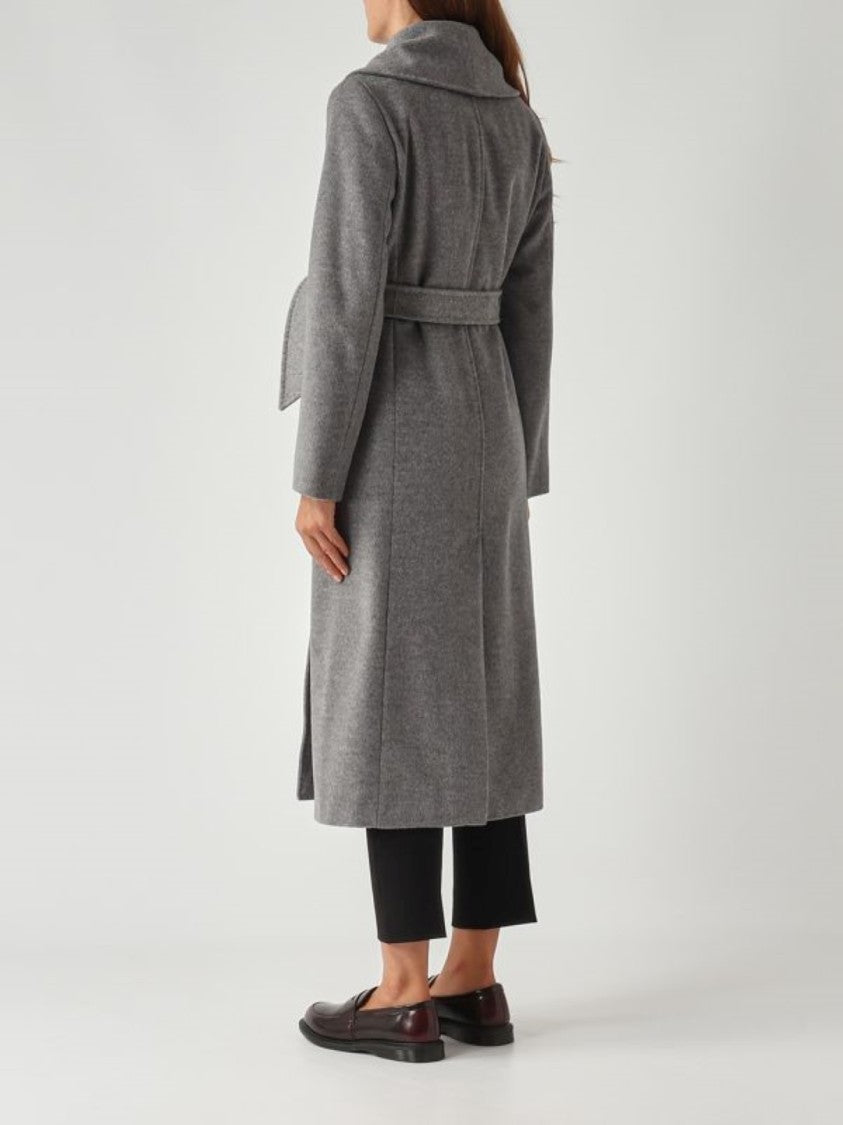 Max Mara Wrap Design Long Coat With Shawl Collar