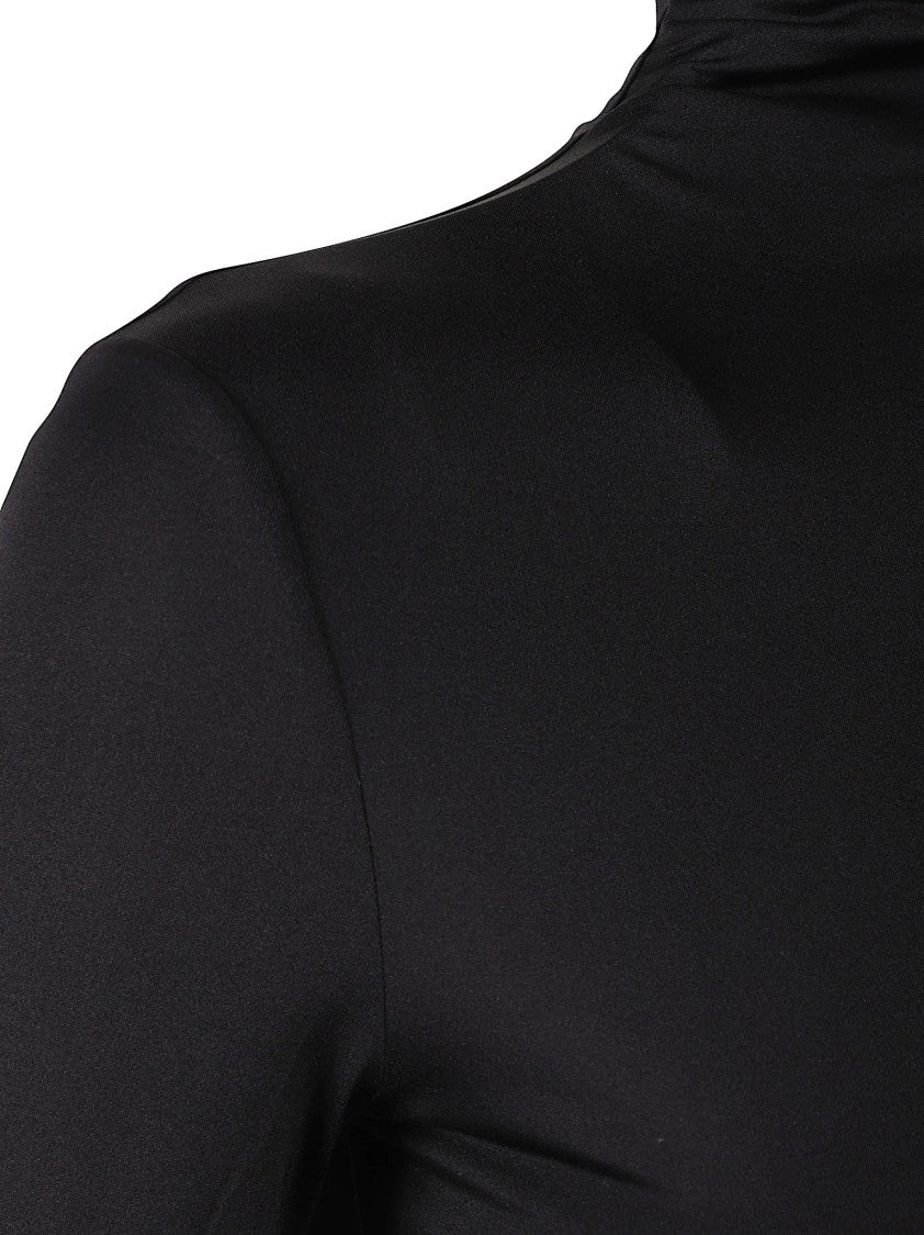 Wardrobe.Nyc High Neck Long Sleeve Bodysuit With Fitted Silhouette