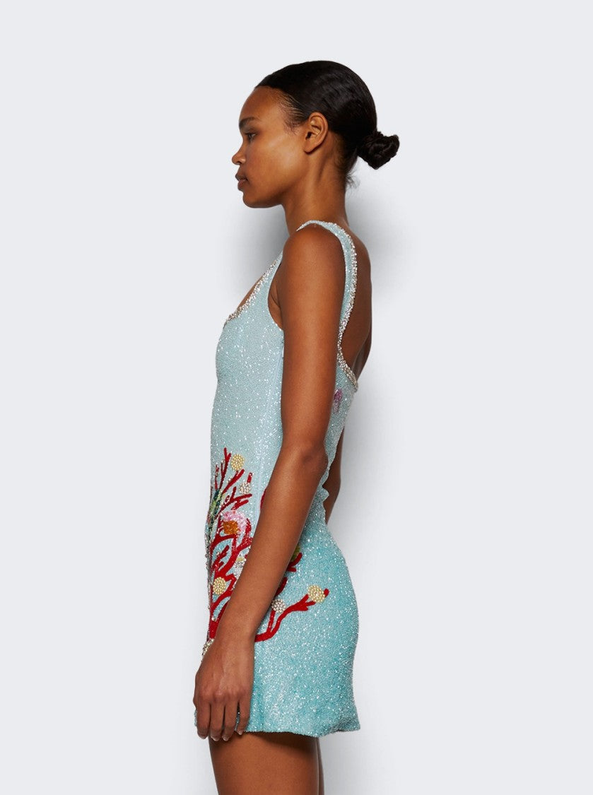Clio Peppiatt Into The Ocean Dress Aqua