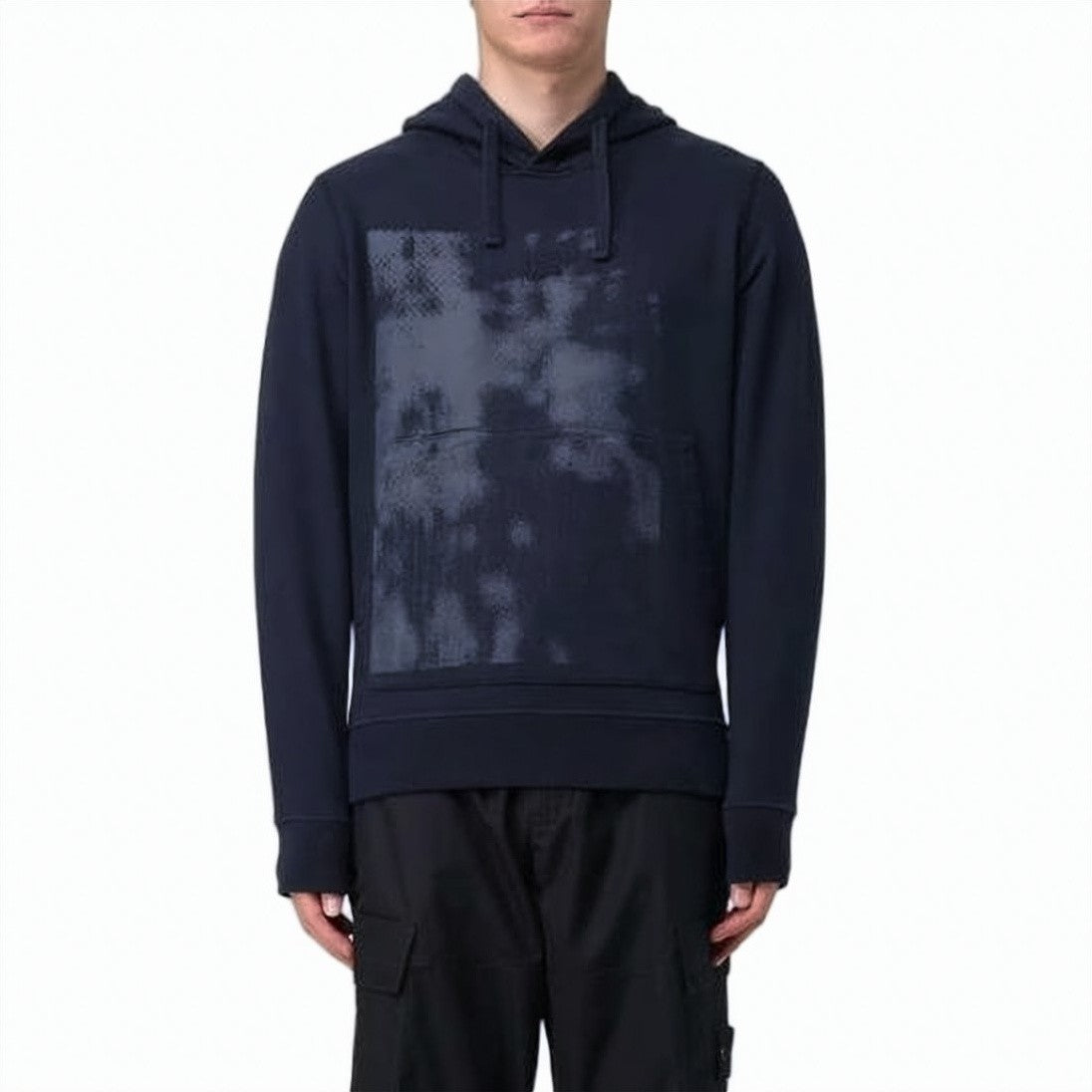 Stone Island Long-Sleeve Hoodie With Abstract Pattern