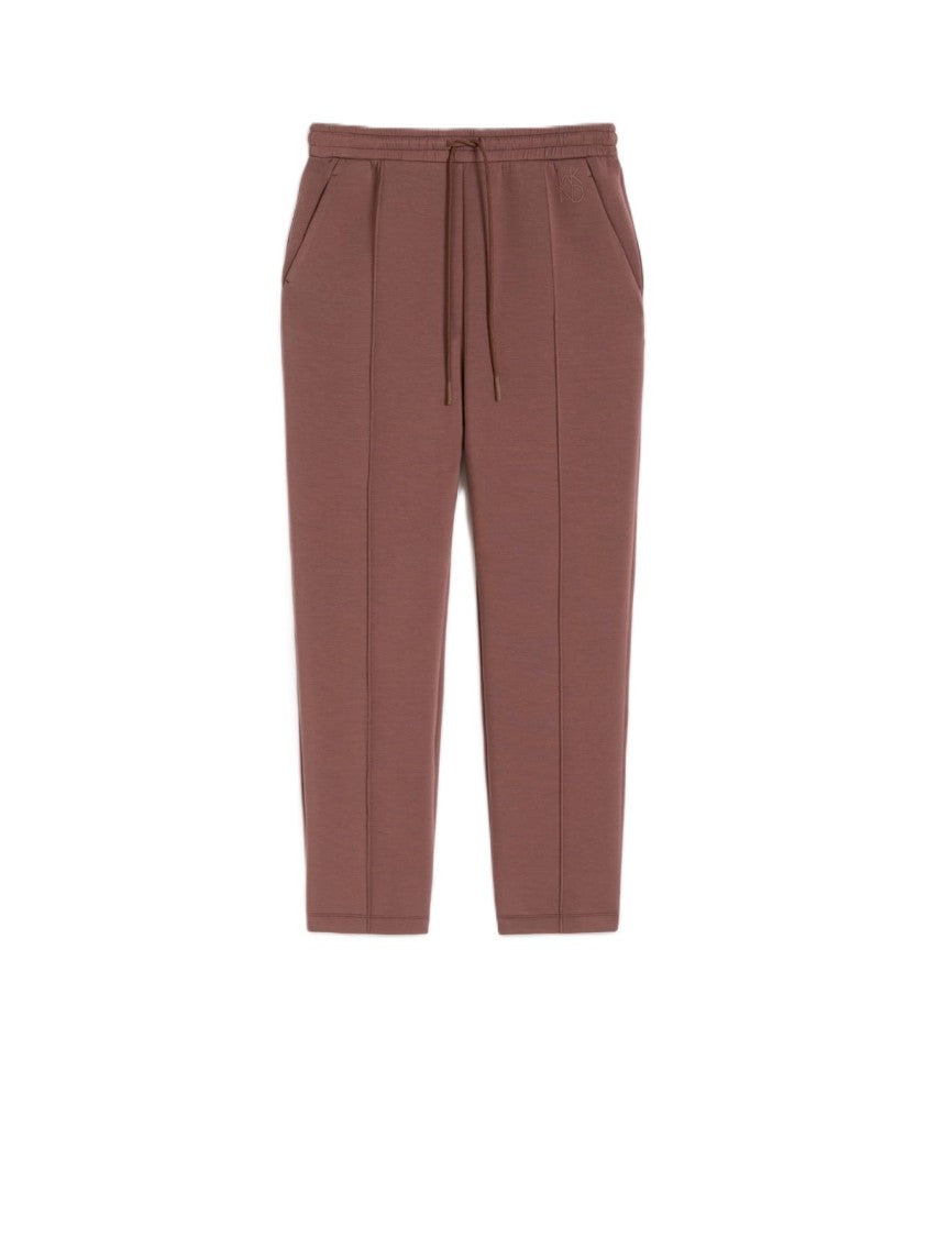 Max Mara Cropped Relaxed Fit Pants With Drawstring Waistband