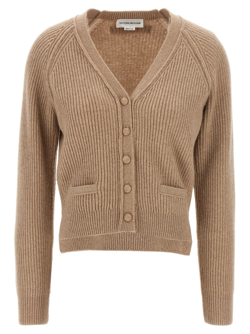 Victoria Beckham Stepped Hem Cardigan