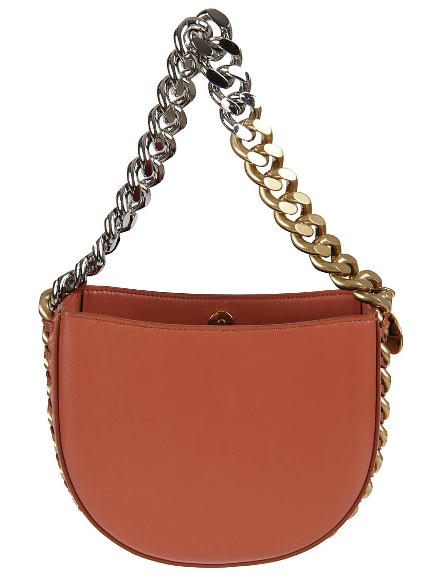 Stella Mccartney Half-Moon Shape Bag With Bold Chain Strap