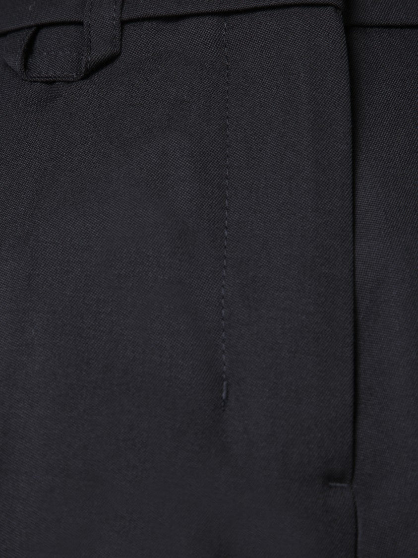 Jacquemus High-Waisted Straight Leg Trousers With Buckle Detail And Silhouette