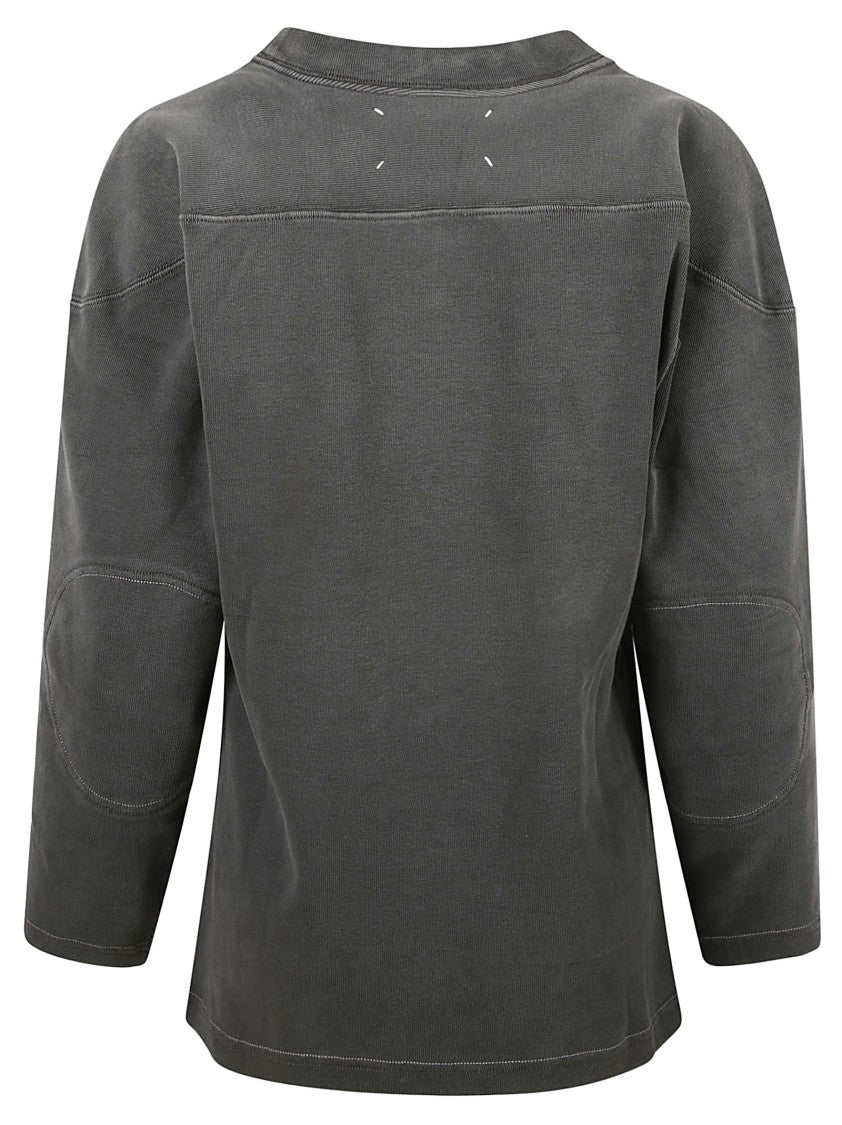 Maison Margiela Textured Black Knit Sweater