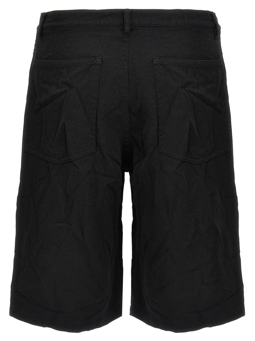 Comme Des Garçons Crumpled Texture Bermuda Shorts