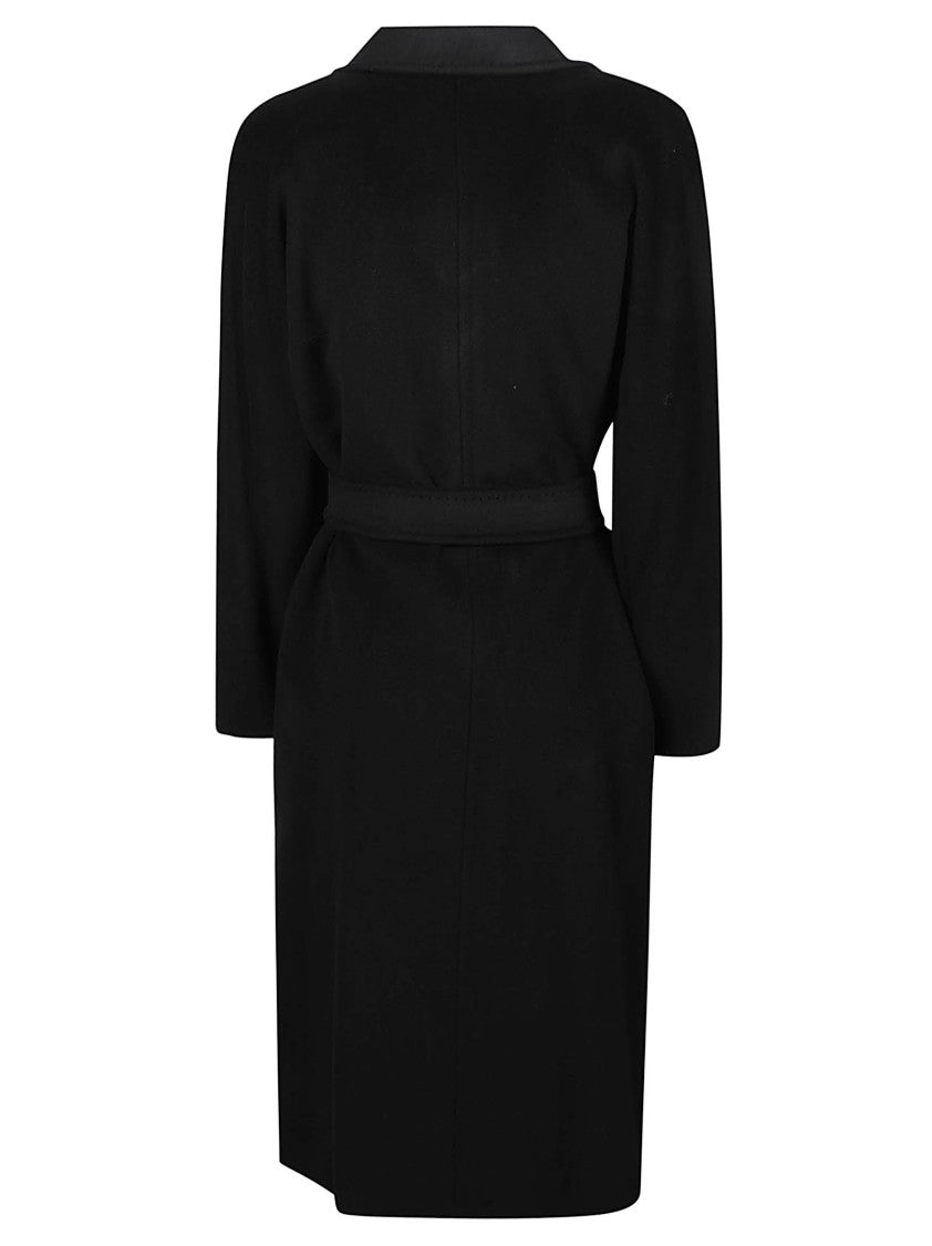 Max Mara Madame Double-Breasted Virgin Wool-Blend Belted Coat