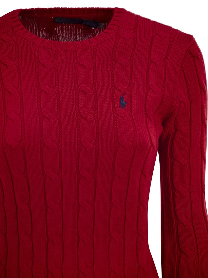 Polo Ralph Lauren Cotton Cable Knit Crew Neck Jumper