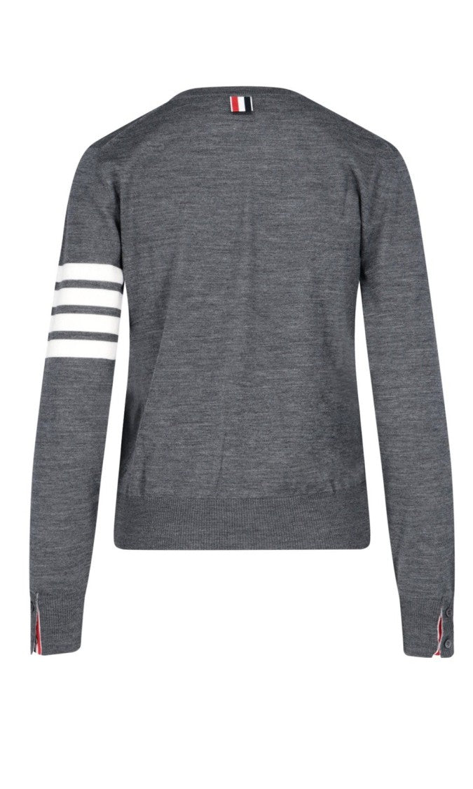 Thom Browne Classic Grey Wool Sweater