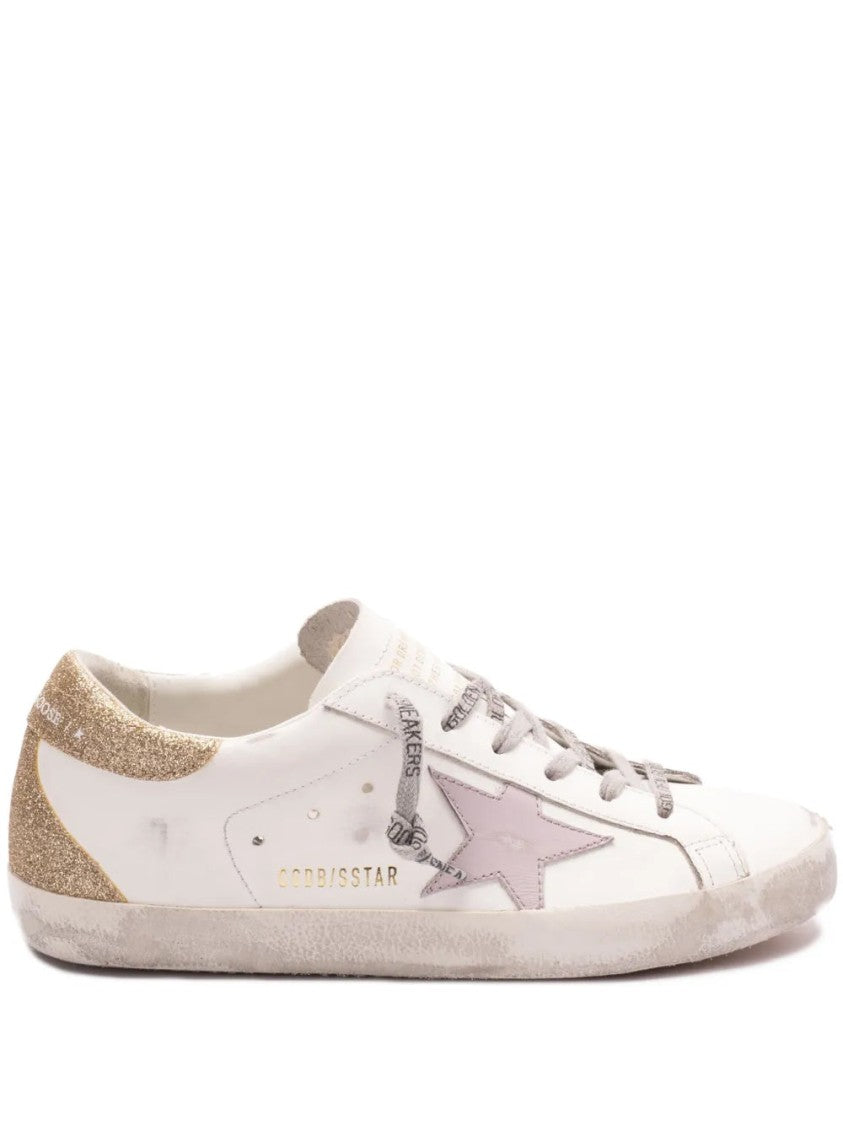 Golden Goose White Leather Sneakers