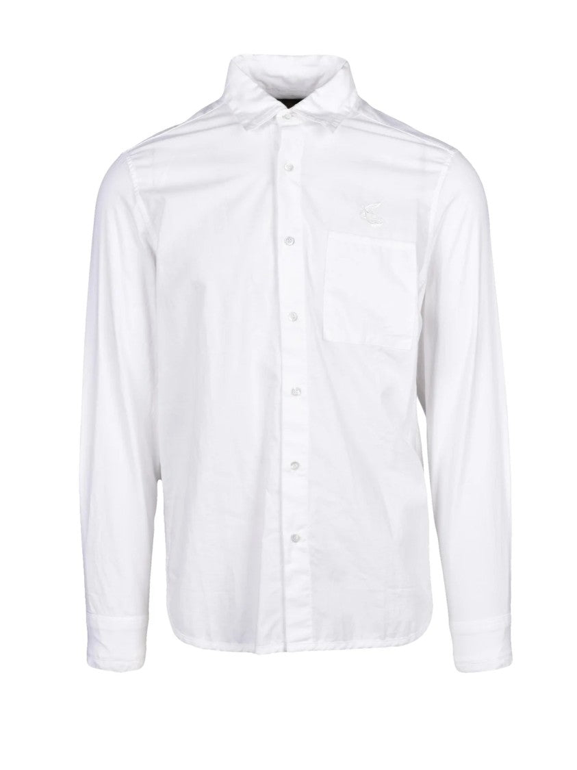 Vivienne Westwood Anglomania Long-Sleeve Button-Down Shirt With Chest Pocket And Crisp Collar