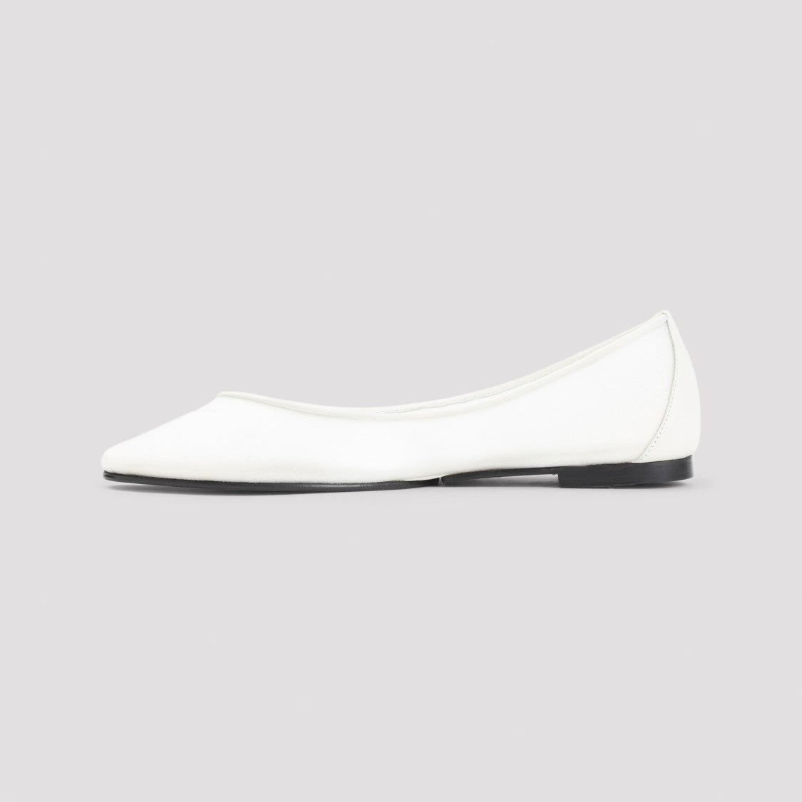 Jacquemus White Leather Ballerinas