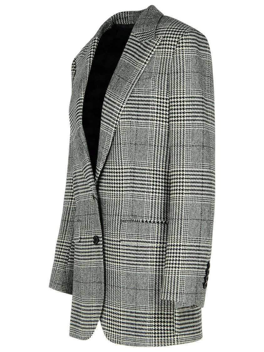 Dolce & Gabbana Grey Virgin Wool Blend Blazer