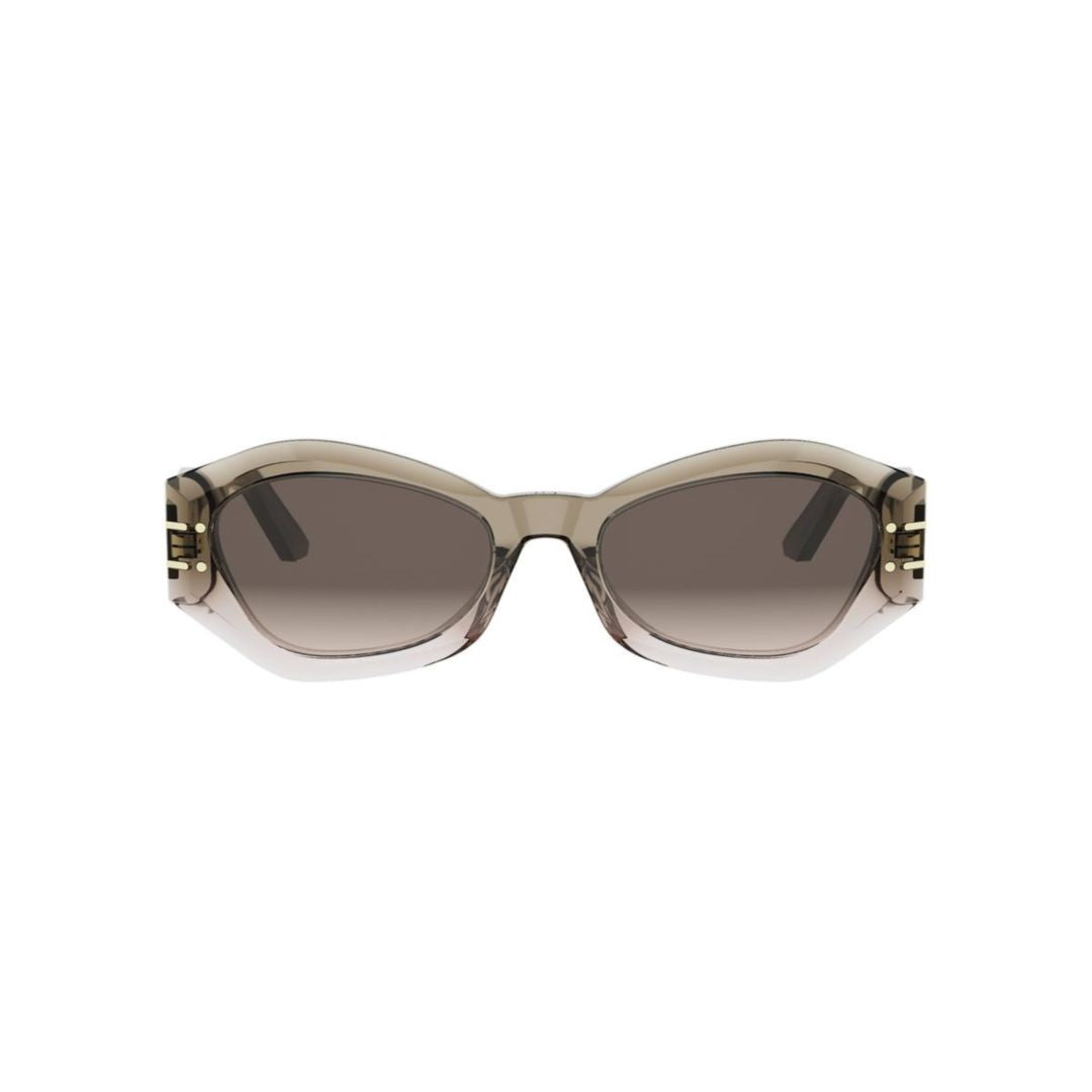 Dior Oversized Geometric Cat-Eye Sunglasses With Angular Temples