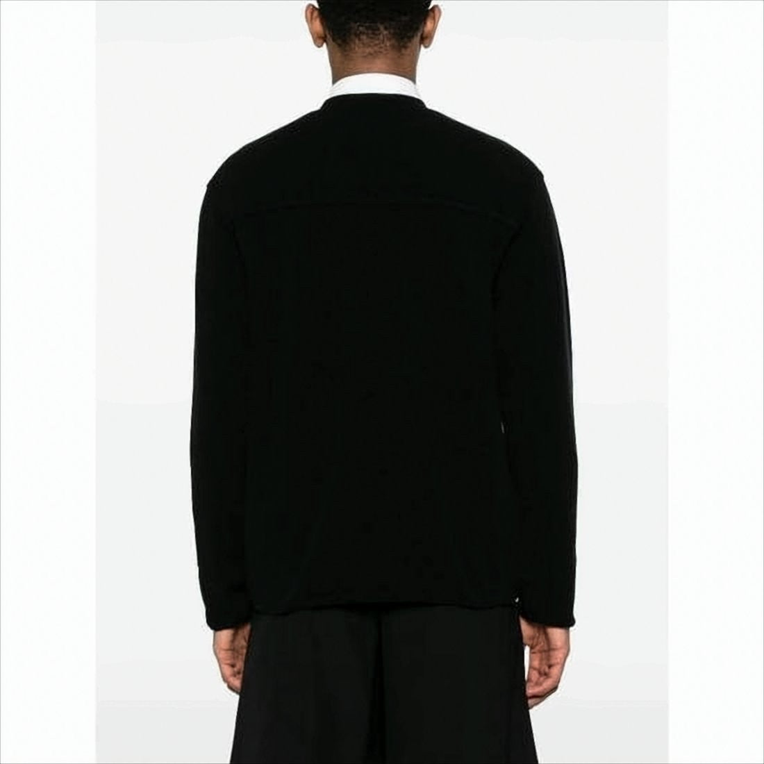 Auralee Classic Crew Neck Black Sweater