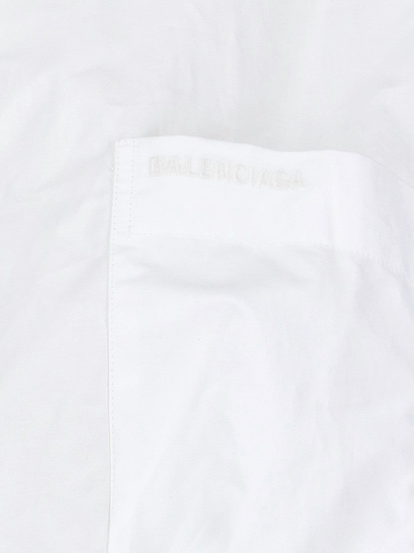 Balenciaga Double Sleeve Shirt – White