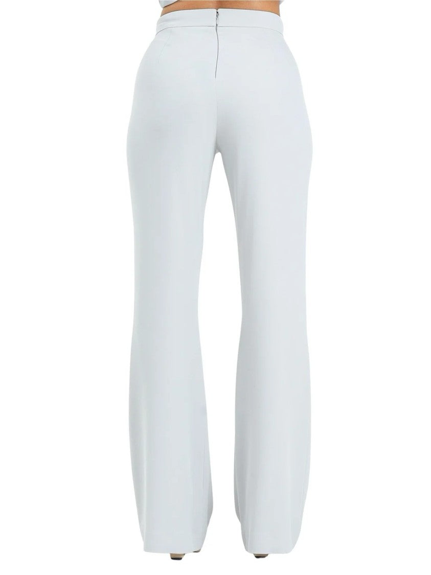 Alma Sanchez High-Waisted Wide-Leg Trousers With Stretch Fabric