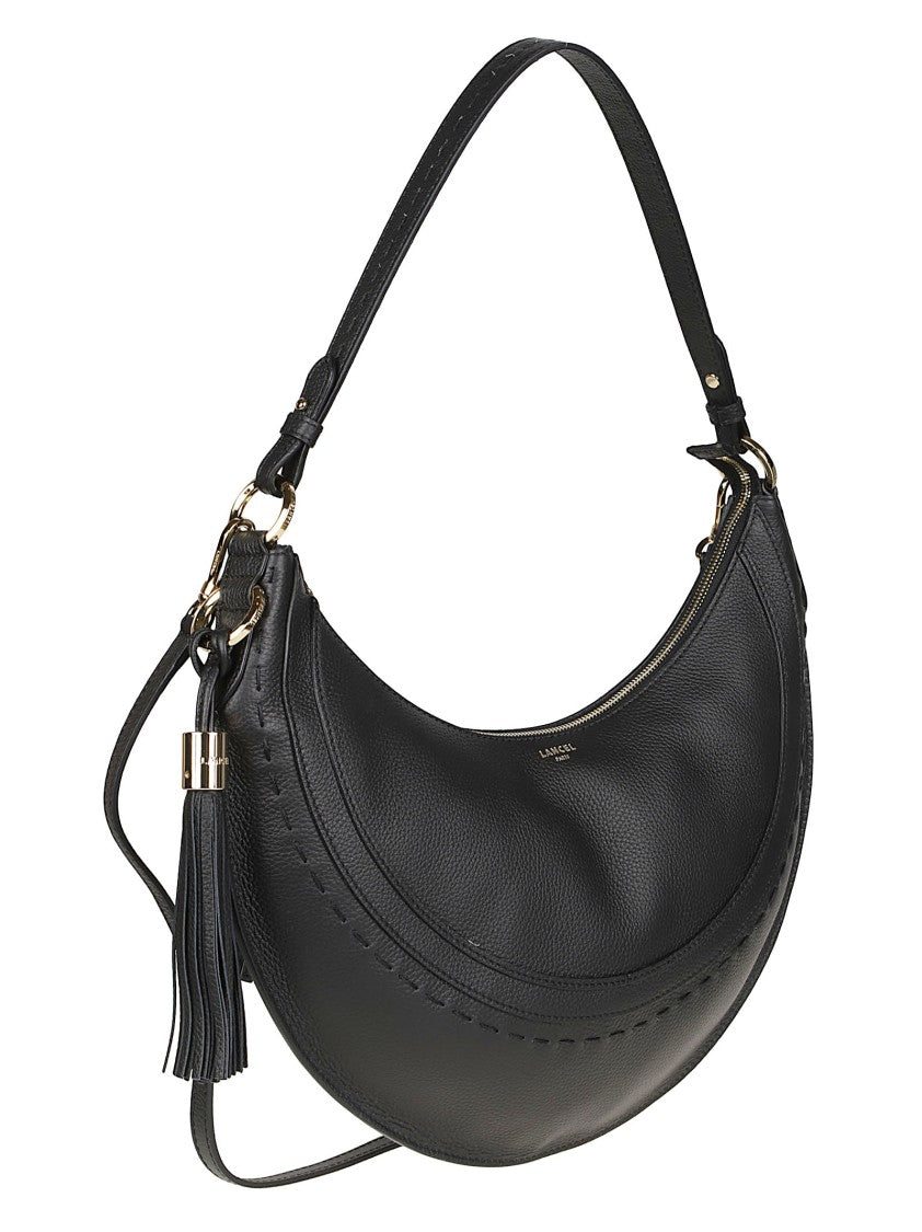 Lancel Hoboheme Medium Crescent Shoulder Cow Leather Shoulder Bag