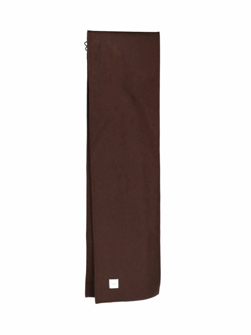 Calvin Klein Casual Brown Round Neckline Scarf Jacket