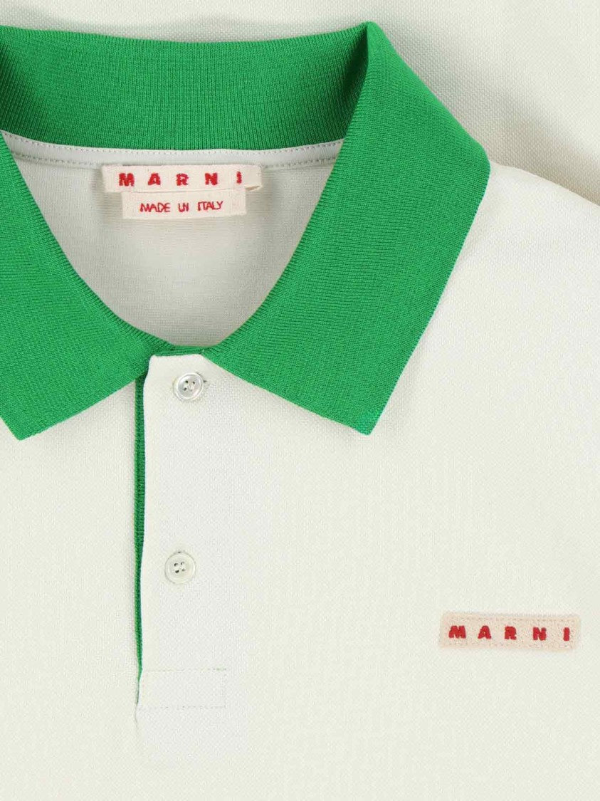 Marni Logo Polo Shirt – White