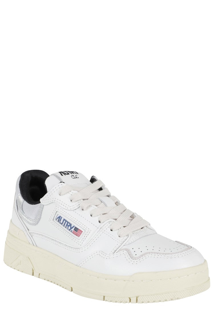 Autry Clc Classic White Leather Low-Top Sneakers