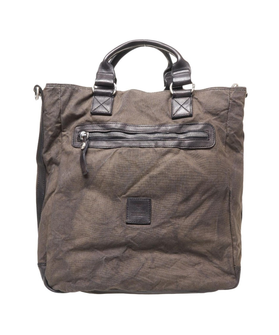 Campomaggi Business Bag In Textured Canvas
