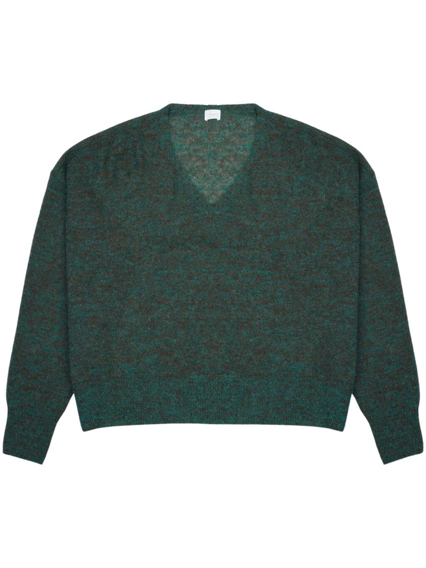 Ct Plage Deep V-Neck Boxy Pullover Sweater