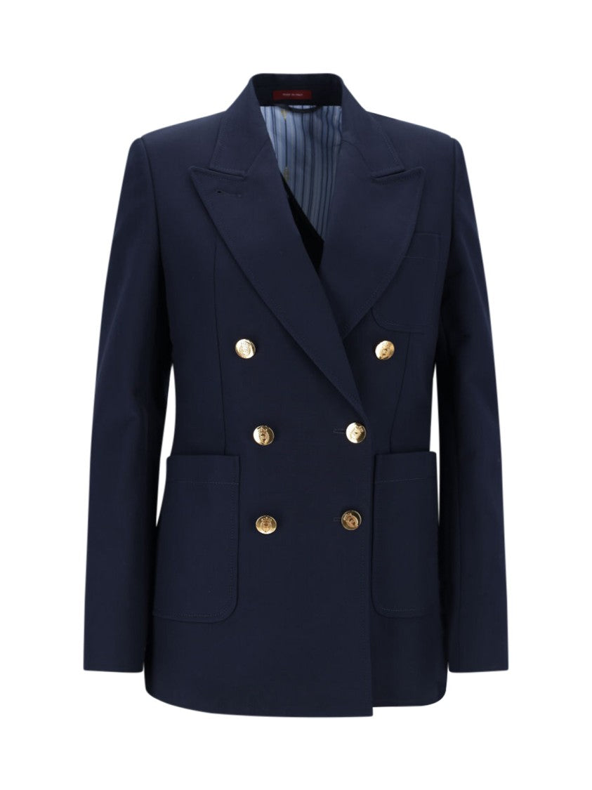 Gucci Double-Breasted Blazer – Navy