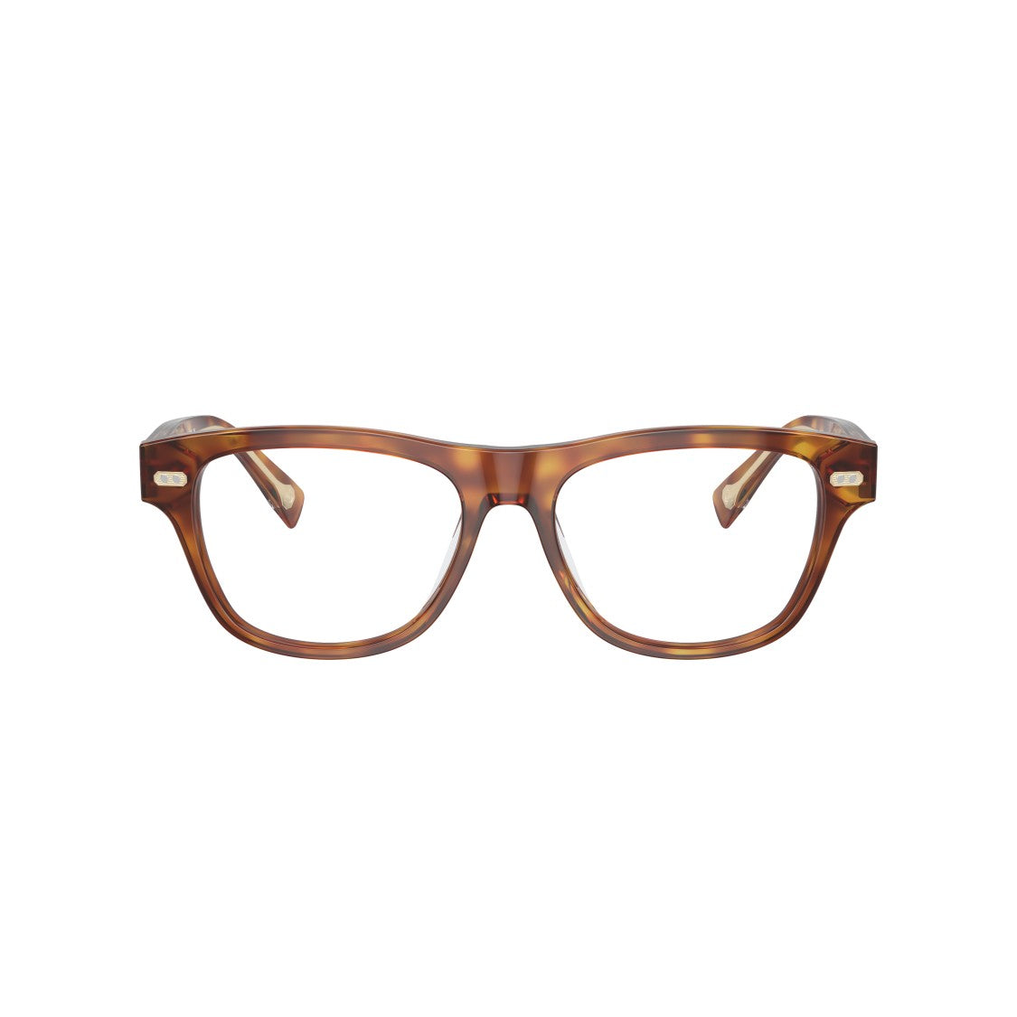 Brunello Cucinelli 0Bc3005 Rectangular Tortoiseshell Eyeglasses With Metallic Accents
