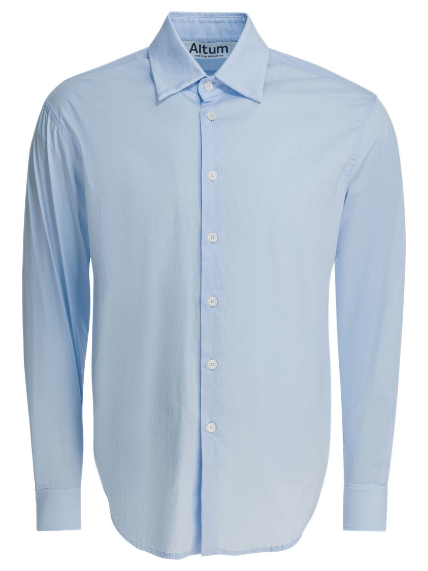 Altum Long-Sleeve Button-Down Cotton-Blend Shirt