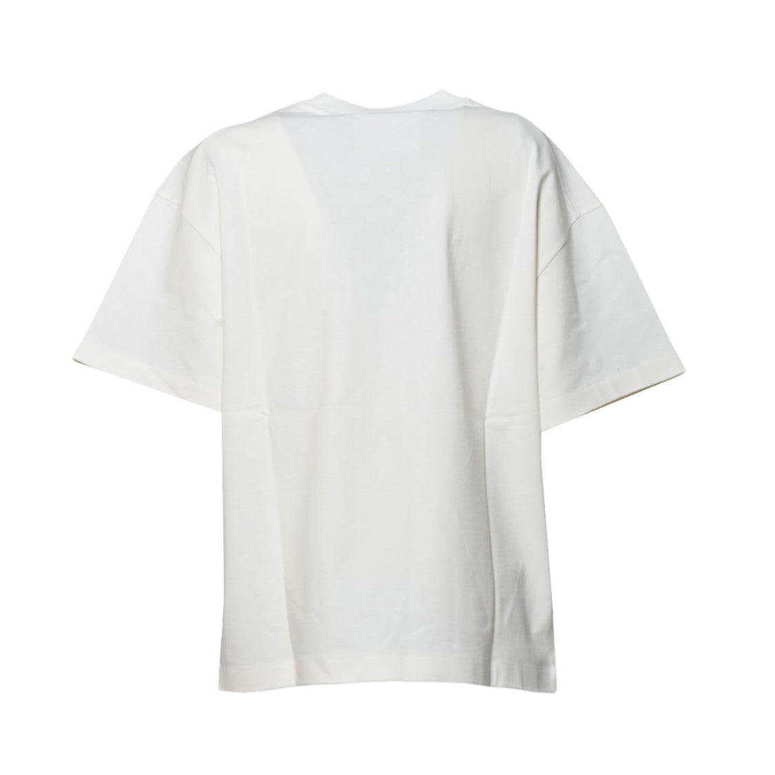 Jil Sander Cream Cotton T-Shirt With Tone-On-Tone Logo
